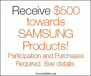 Free $500 for SAMSUNG Products