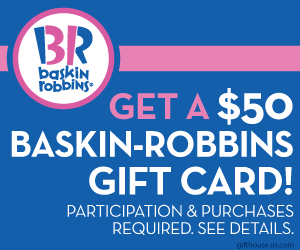Free $50 Baskin-Robbins Gift Card
