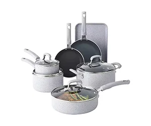Cooks Spatter 11-pc Non-Stick Cookware Set at JCPenne Only $71.99 (reg $200)