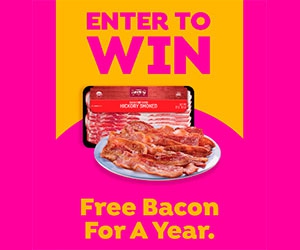 Win Bacon For A Year