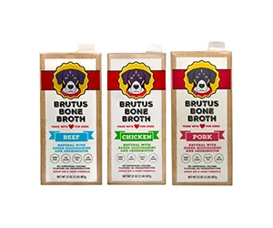 Free carton of Bone Broth for Dogs