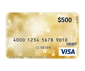 Free $500 Visa Gift Card!