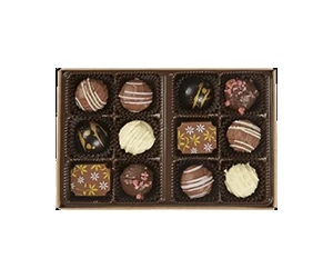 Get a Free 12 Piece Chocolate Truffles Box!