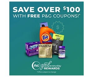 Save $30+ on Tide, Crest, Bounty, and More!