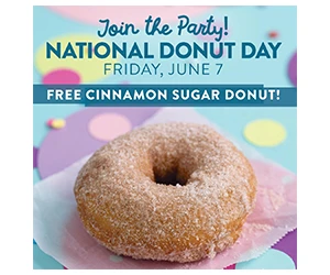 Free Duck Donuts Cinnamon Sugar Donut