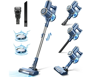 Prettycare Cordless Stick Vacuum Cleaner Lightweight for Carpet Floor Pet Hair W200 at Walmart Only $79.99 (reg $299.99)