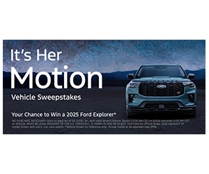 Enter the Ford It’s Her Motion Vehicle Sweepstakes!