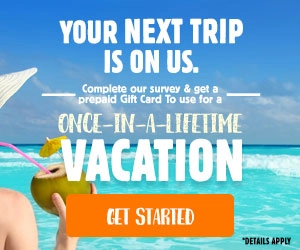 Free Prepaid Gift Card for Your Next Vacation!