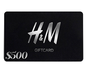 Love H&M Clothing? Get a $500 H&M Gift Card for Free!