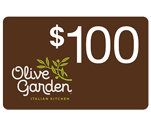 Love Olive Garden? Get Up to $100 Towards Olive Garden for Free!