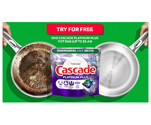 Get Your Free Cascade Platinum Plus (11CT) Sample!