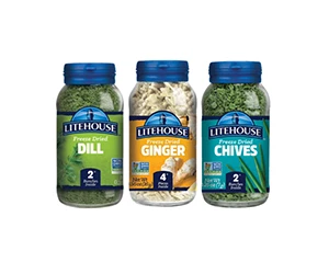 Get a One (1) FREE Jar of Freeze-Dried Herbs from Litehouse!