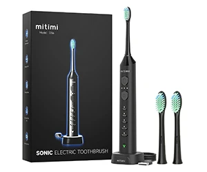 Mitimi D36 Sonic Electric Toothbrush with 3 Intensity Levels & 5 Modes at Walmart Only $15.74 (reg $39.99)