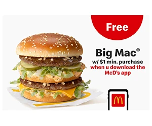 Get a Free Big Mac with Your First Purchase!