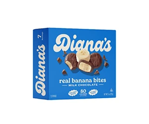 Free box of Chocolate Banana Bites (8oz/227g) from Diana's!