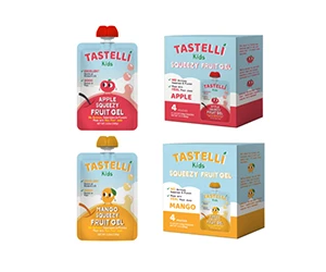 Free Tastelli Natural Fruit Gel Pouches!