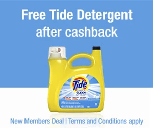 Free Tide Detergent for New TopCashback Members at Staples!