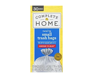 Hot Deal at Walgreens: Buy One, Get Two Free on Complete Home Trash Bags!