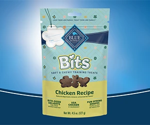 Free BLUE Bits Spring Training Treats - Be One of 240 Lucky Dog Parents!