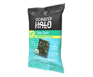 Free Ocean's Halo Trayless Seaweed Snack - Claim Your Free Snack Today!