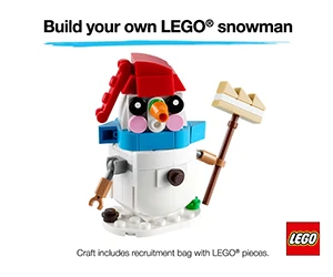 Free LEGO Snowman Craft Kit at JCPenney Kids Zone - Join the Holiday Fun!