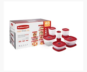 FREE Rubbermaid EasyFindLids 40-Pc Set with TopCashback!