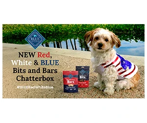 Free BLUE Red, White & Blue Bits and Bars for Ripple Street Dog Parents!