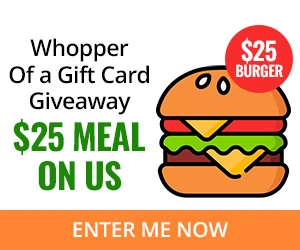 Free $25 Burger King eGift Card – Enter to Win!