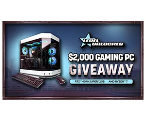 Win a Level Unlocked $2000 4070 Super Gaming PC!