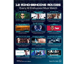 Free Cheat Sheet: ”12 Mind-Bending Movies Every AI Enthusiast Must Watch”