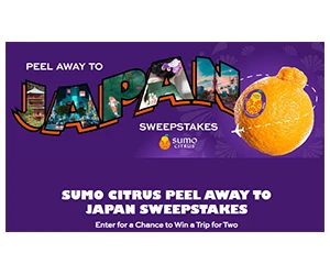 Sumo Citrus Peel Away to Japan Sweepstakes – Enter to Win!