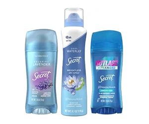 Save $1 on Secret Deodorants at Publix!