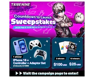 TRIBE NINE Launch Sweepstakes – Win an iPhone 16!