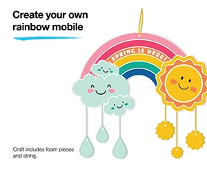 Free Rainbow Mobile at JCPenney Kids Zone – March 8!