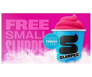 Free Small Slurpee® Every Friday in February!