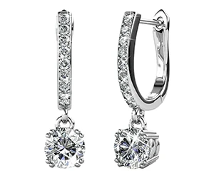 Cate & Chloe McKenzie 18K White Gold Plated Earrings – Only $17.99 at Walmart (Reg. $115)!