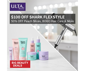 ULTA Beauty Deals: $100 Off Shark Flexstyle, 50% Off Peach Slices, BOGO 50% Hair Care & More Featured Offers