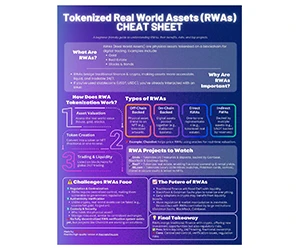 Free Cheat Sheet: ”Tokenized Real World Assets (RWAs) Explained for Beginners” - Master Blockchain Basics!