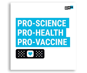 Free โPro-Science, Pro-Health, Pro-Vaccineโ Sticker - MoveOn Campaign