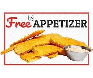 Free Appetizer At Soda Jerks